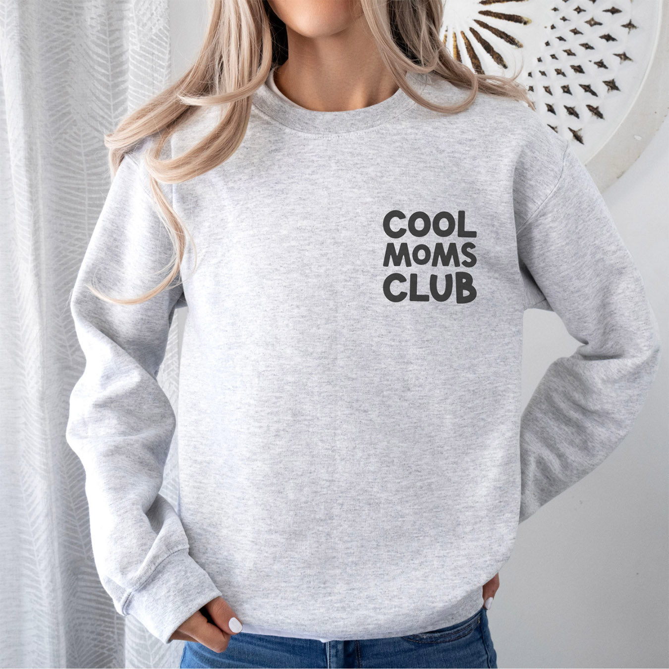 Mama-Sweater "Cool Moms Club" (grau), #Geschenkidee Muttertag