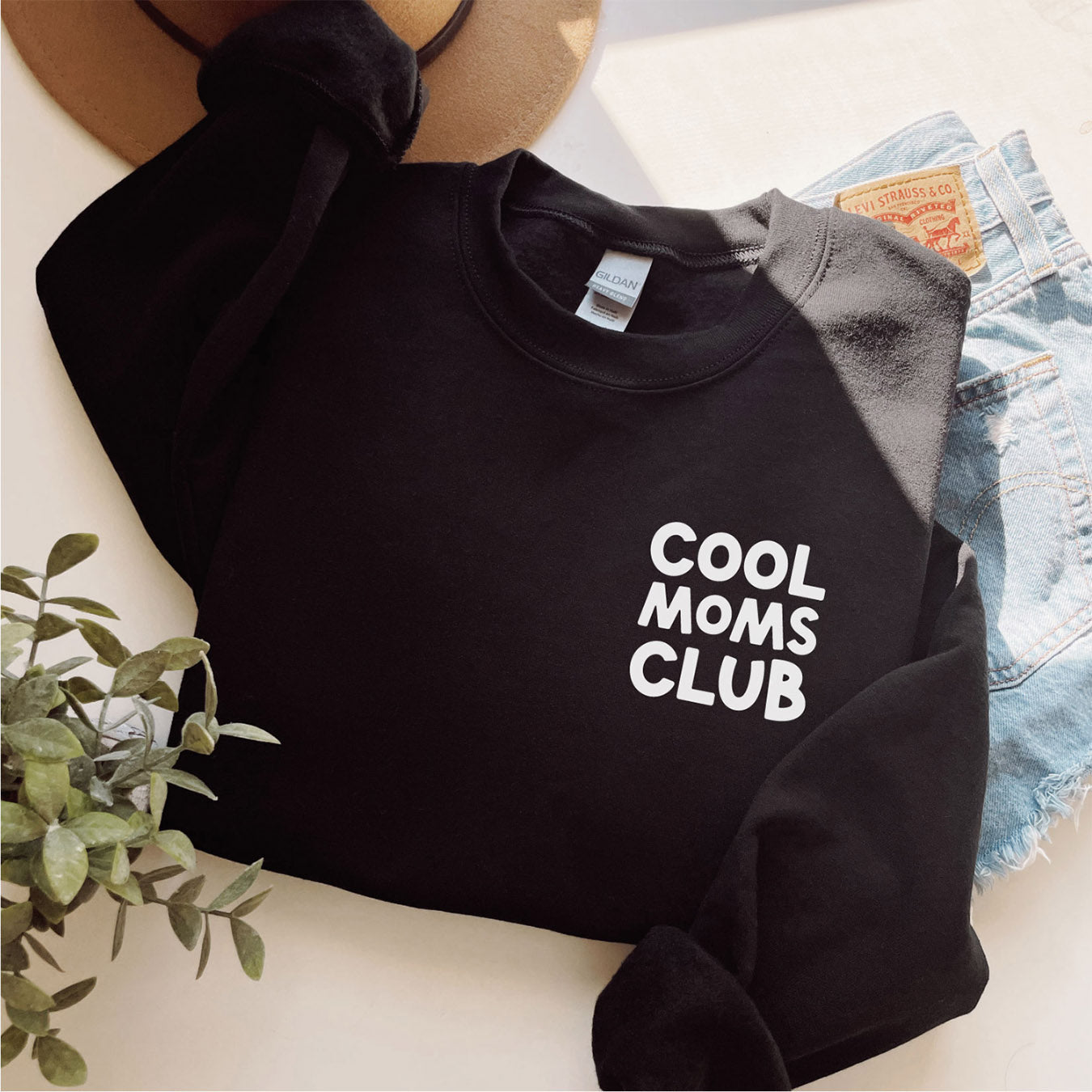 Mama-Sweater "Cool Moms Club" (schwarz), #Geschenk Muttertag