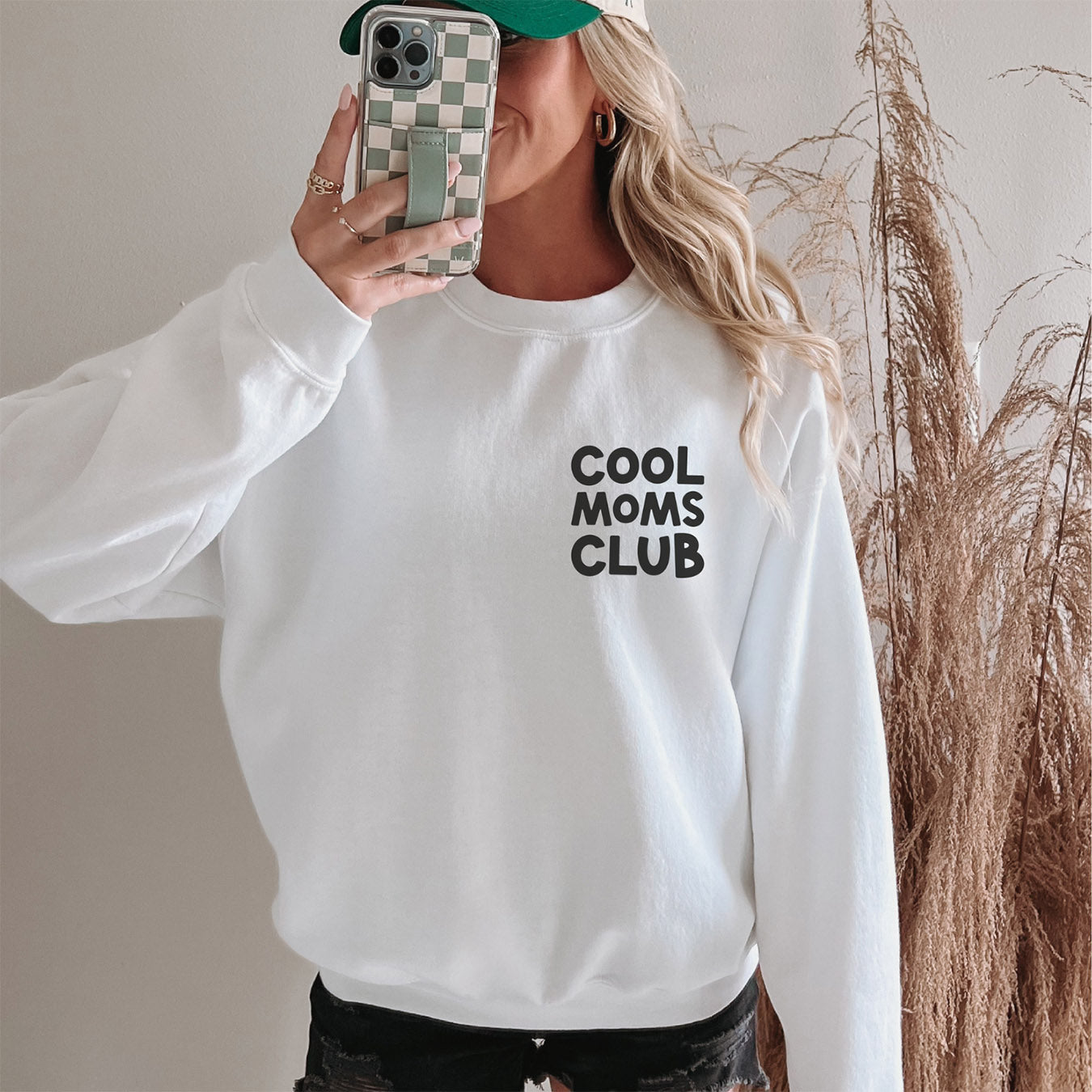 Mama-Sweater "Cool Moms Club" (weiß), #Geschenk Muttertag
