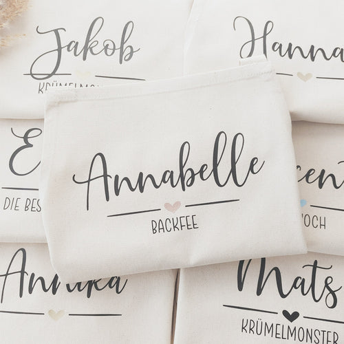 Personalisierte Kinderschürzen aus der nillie Manufaktur (Sammlung #1)