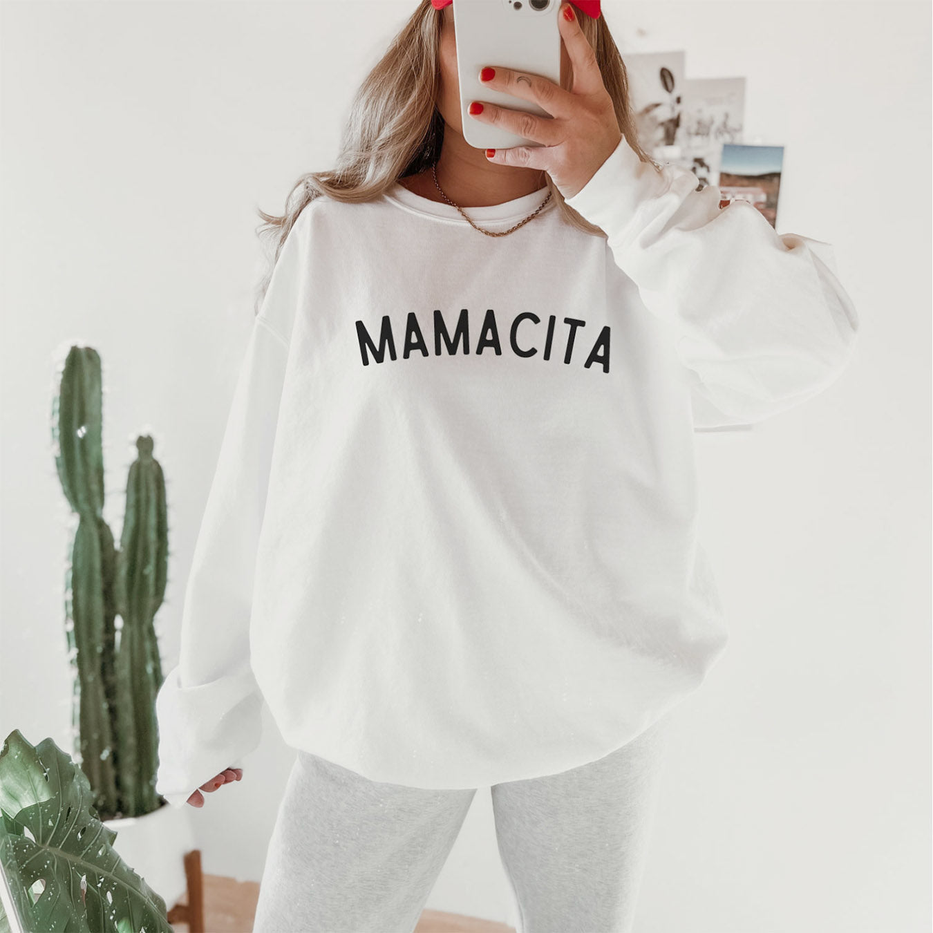 Mama-Pullover "MAMACITA" (weiß), #Geschenk Muttertag
