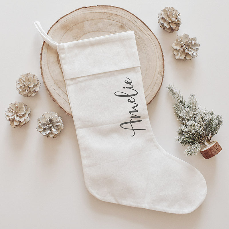 Nikolausstrumpf (personalisiert mit Name) zum Aufhängen am Kamin (Design #1 by nillie)