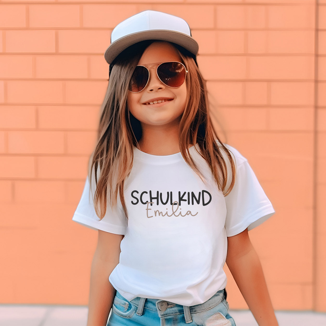 Kinder T-Shirt für die Einschulung, personalisiert mit Name