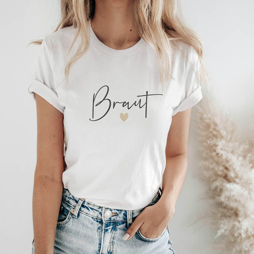 T-Shirt "Braut ♥" (weiß)