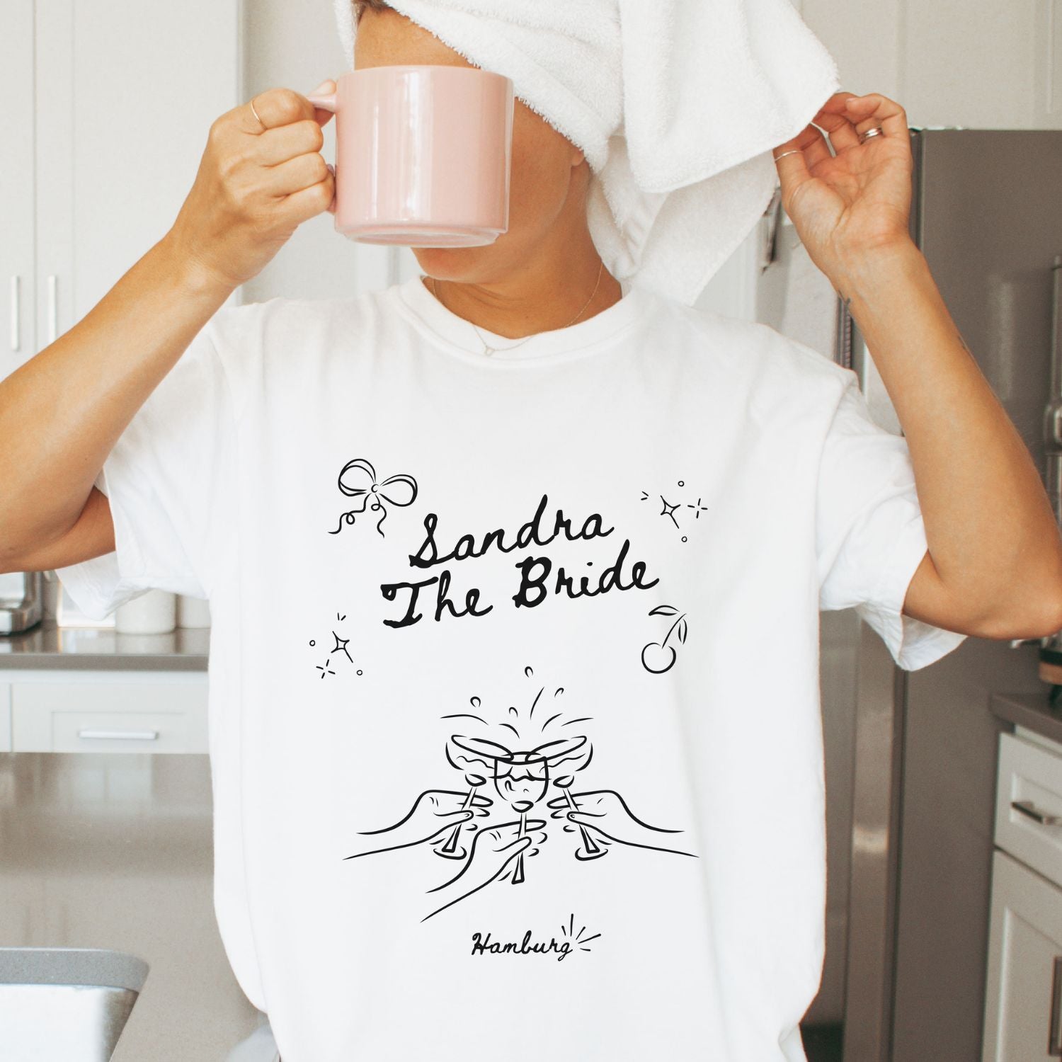 Brautparty T-Shirt für die Braut (personalisiert)