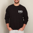 Papa Sweater "DAD Est. 20xx" (Jahreszahl anpassbar), #Vatertagsgeschenk
