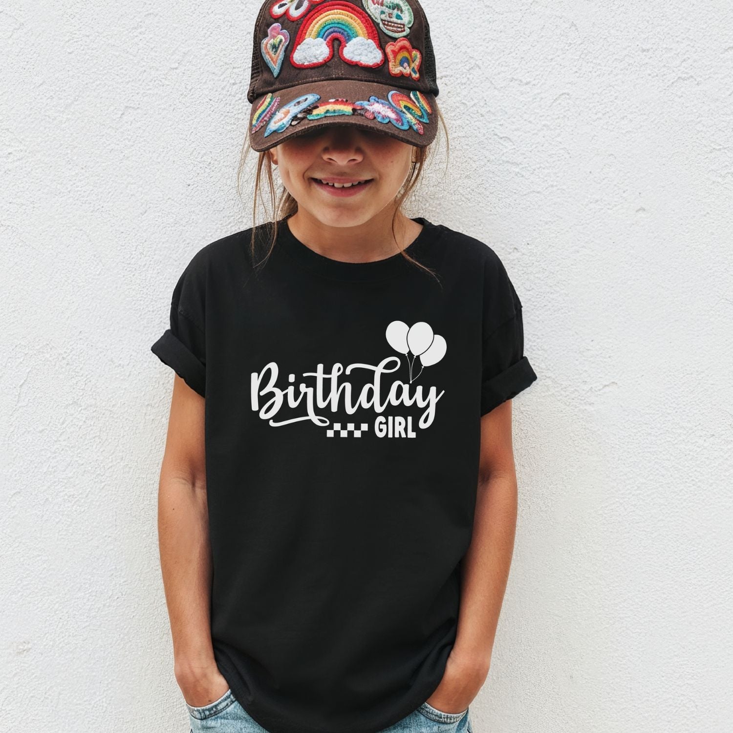Geburtstag T-Shirt „Birthday GIRL“ für Mädchen