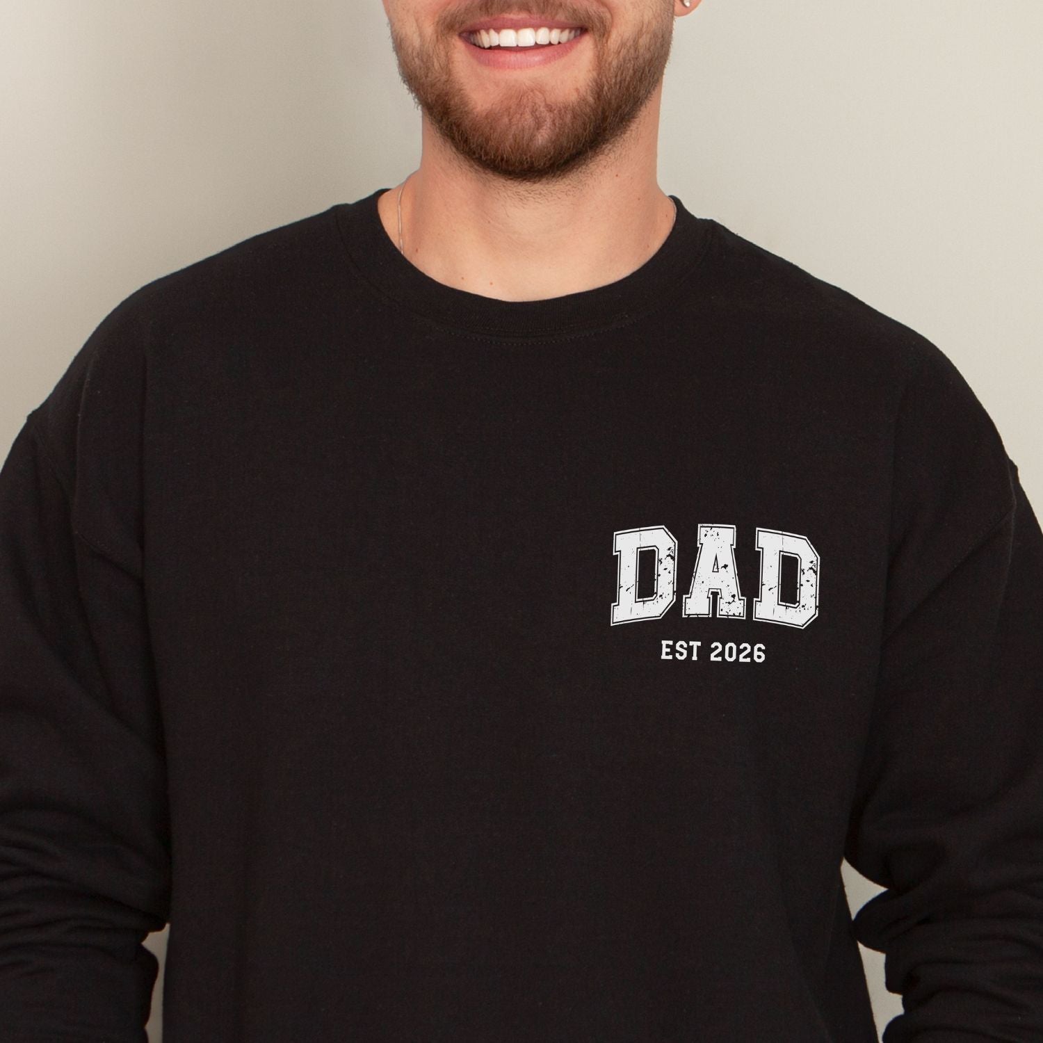Papa Sweater "DAD Est. 20xx", #Geschenk Vatertag