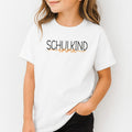 Geschenk zur Einschulung: T-Shirt (weiß) mit Name des Schulkindes