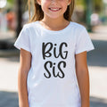Geschenk zur Geburt des Geschwisterchens: T-Shirt mit „BiG Sis“ Aufdruck für die große Schwester