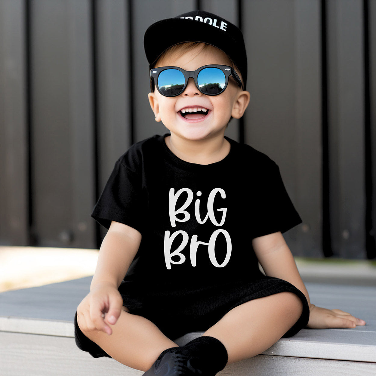 Geschenk zur Geburt des Geschwisterchens: T-Shirt mit „BiG Bro“ Aufdruck für den großen Bruder