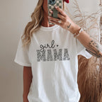 Mama T-Shirt (weiß) "girl ♥ MAMA", #Geschenk Geburtstag
