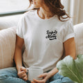 Geschenk Mama: T-Shirt "Super Mom", weiß