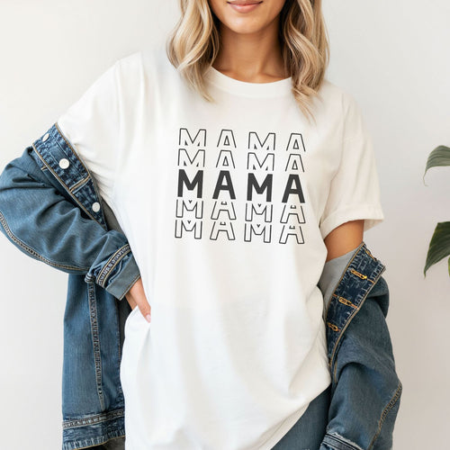 Mama T-Shirt (weiß) #Geschenk Muttertag