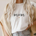 Mama T-Shirt "Mom ♥" (Geschenk Muttertag)