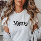 Geschenk Muttertag: "MAMA" T-Shirt (weiß) mit Jahresangabe