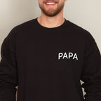 Pullover (schwarz) mit "PAPA"-Aufdruck