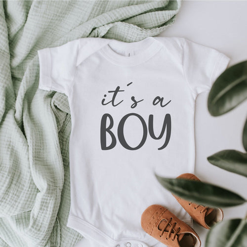 Geschenk zur Geburt (Junge): Babybody "It's a Boy" 