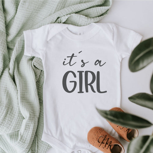 Geschenk zur Geburt (Mädchen): Babybody "It's a girl)