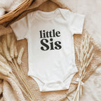 Geschwister-Babybody "little Sis" (kleine Schwester), Design No.6