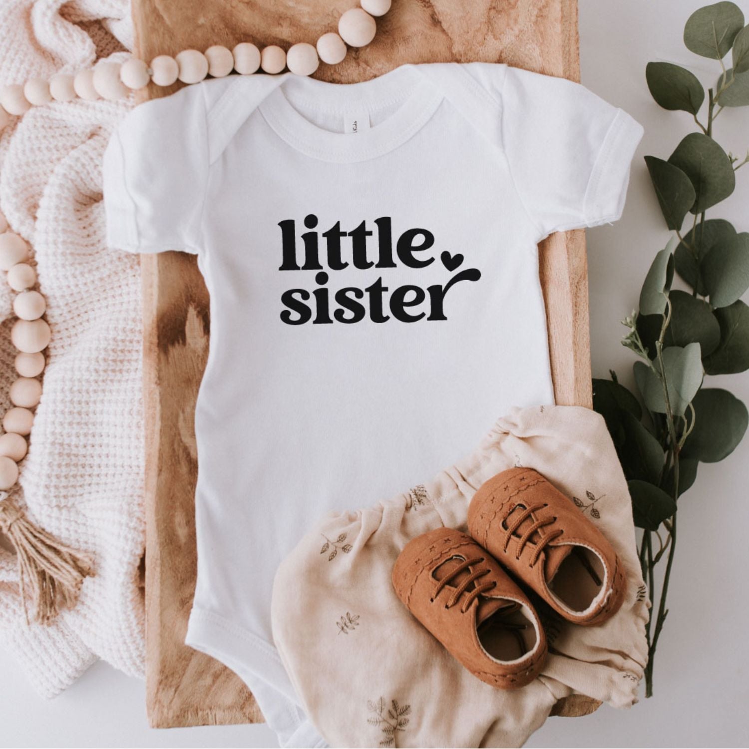 Geschwister-Babybody "little sister" (kleine Schwester), #2