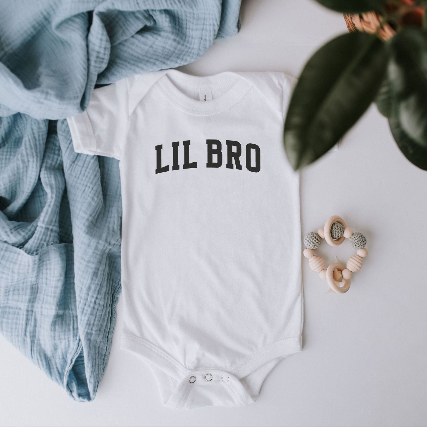 Geschwister-Babybody "LIL BRO" (kleiner Bruder), Design No.7