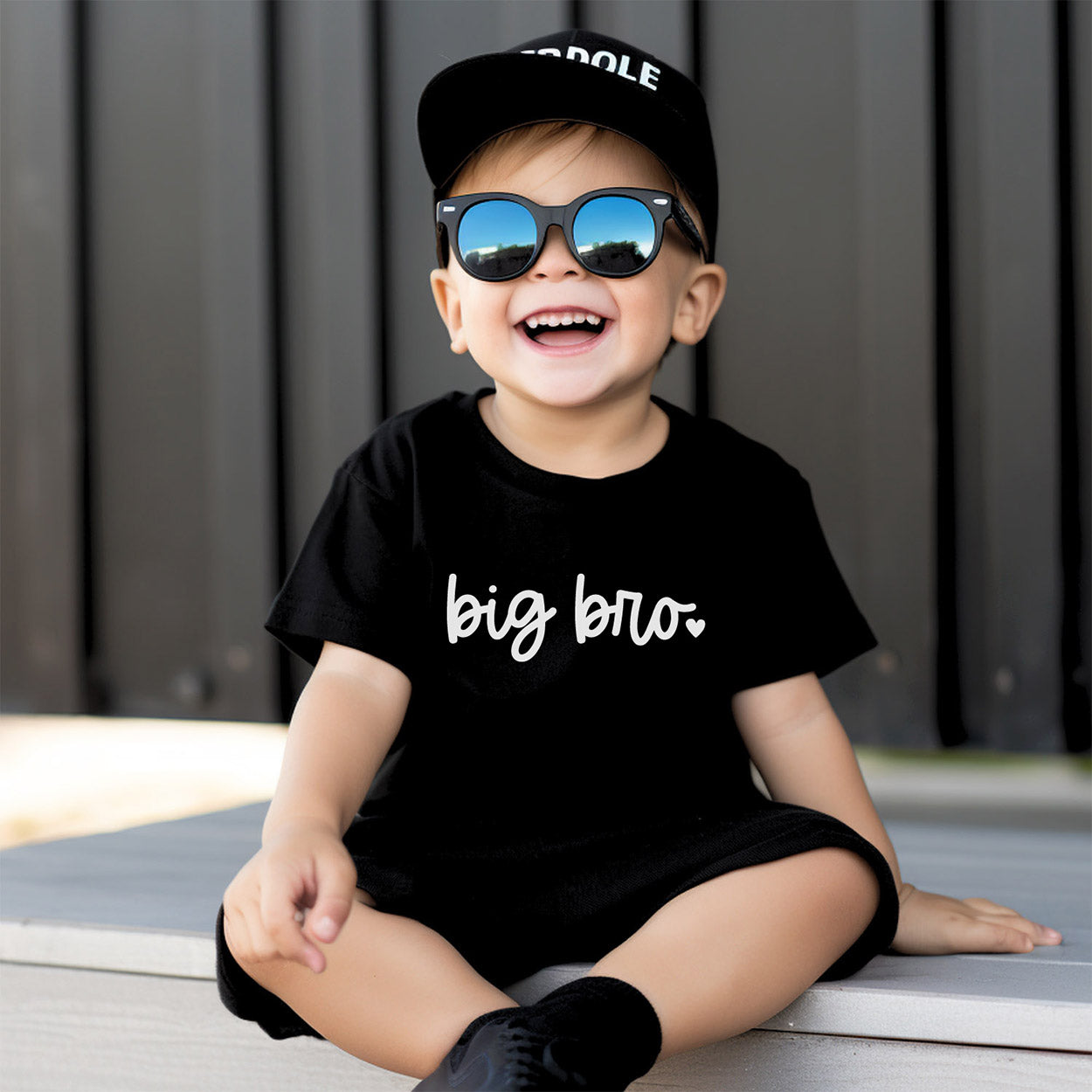 Geschwister-Shirt mit „BiG Bro“ Aufdruck als Geschenk zur Geburt für den großen Bruder