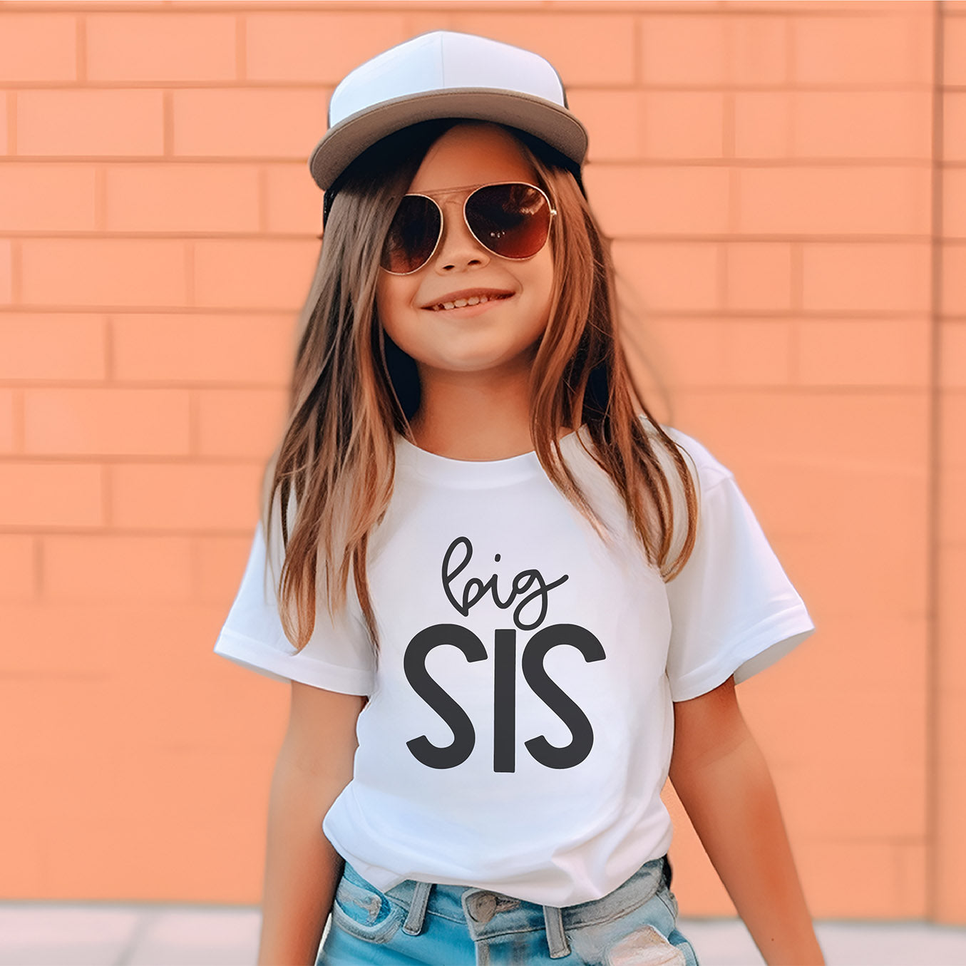 Geschwister-Shirt "Big Sis" für die große Schwester