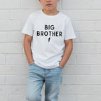 Geschwister T-Shirt für den großen Bruder mit modernen „BIG BROTHER ↯“ Aufdruck