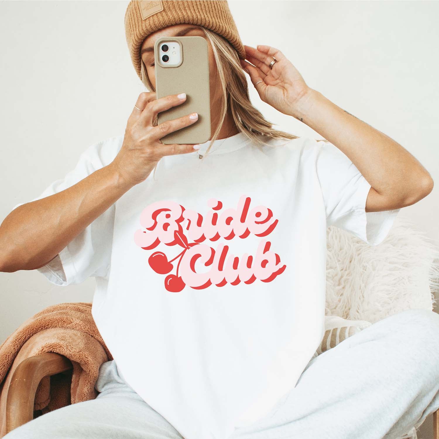 JGA-Shirt mit großem rosaroten 