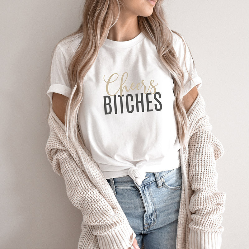 JGA-Shirt "Cheers Bitches" für den JGA der Braut