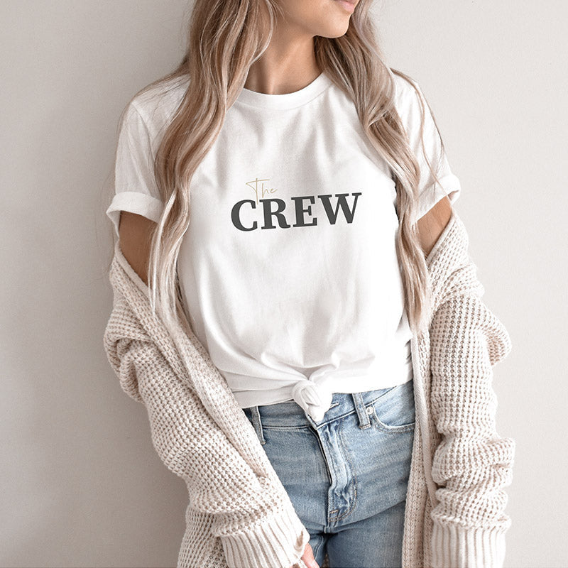 JGA T-Shirt "The CREW" für das Team Braut beim JGA