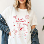 JGA T-Shirt mit personalisierten Party-Aufdruck in Rot