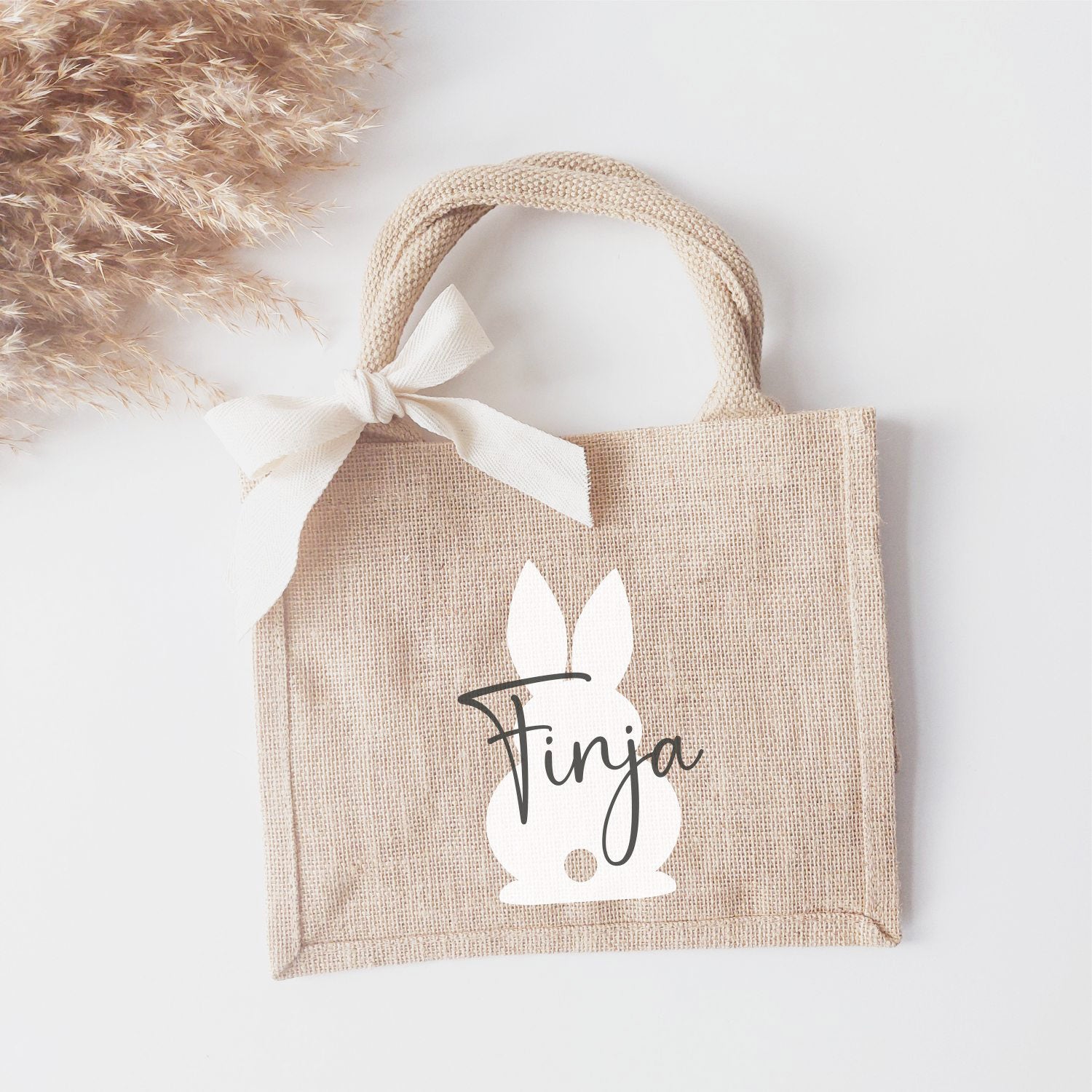 Jutetasche (personalisiert) für Geschenk zu Ostern