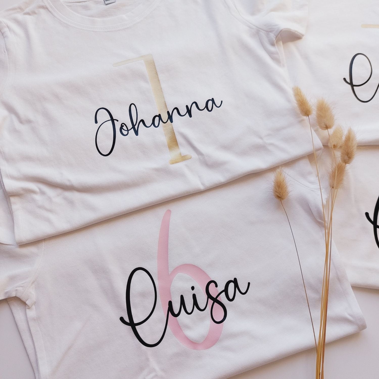 Fertig produzierte Geburtstagsshirts für Kinder (mit Name und Alter personalisiert), Bild 2