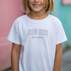Geschwister T-Shirt "BIG SIS" mit Jahresangabe/ Jahreszahl