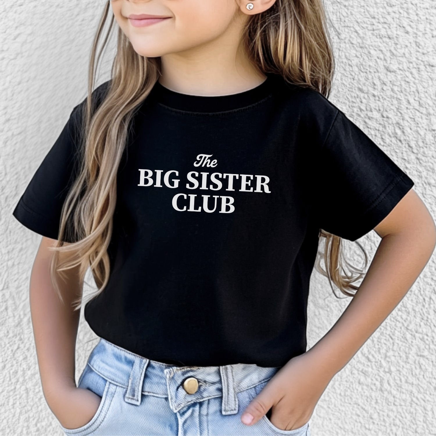 Geschwister-Shirt "The BIG SISTER CLUB" (Geschenk für die große Schwester)