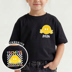 Kinder T-Shirt "TSCHÜß KINDERGARTEN" mit Jahresangabe, #bunt