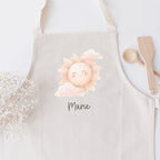 Kinderschürze mit "Sonnenschein"-Motiv, personalisiert mit Name