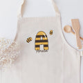 Kinderschürze (personalisiert mit Initiale + Name), #Bienchen