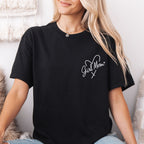 Mama T-Shirt (schwarz) "Girl Mom ♡" für die Mädchenmama