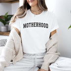 Mama-Shirt "MOTHERHOOD", weiß