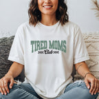 Mama-Shirt "TIRED MOMS Club" (weiß), #Geschenk Geburtstag