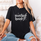 Mama T-Shirt "motherhood" (schwarz) im Retro Style, #Geschenk Muttertag