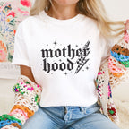 Mama T-Shirt "motherhood" (weiß) im Retro Style, #Geschenk Muttertag