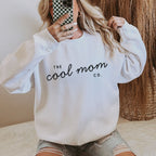 Geschenk Mama-Sweater "THE cool mom co." (weiß)