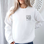 Mama-Sweatshirt "Cool Moms Club" (weiß), Design #5