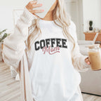 Mama T-Shirt "COFFEE Mom" (weiß), #Geschenk Muttertag