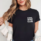 Mama T-Shirt "COOL MOMS CLUB" (schwarz), Design No. 6