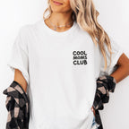 Mama T-Shirt "COOL MOMS CLUB" (weiß), Design No. 6